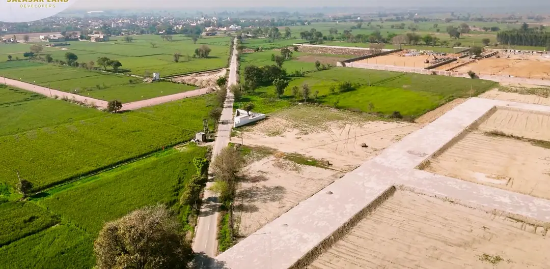 Industrial land under development near the Guhna project, Sonipat