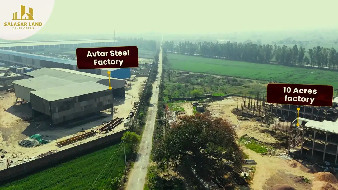 Nearby: Avtar Steel Factory and a 10-acre factory